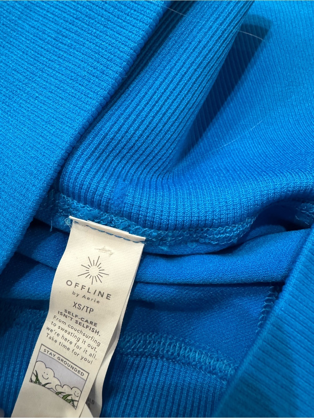 OFFLINE by Aerie Blue Terry Cloth Tennis Skirt & Polo Crop Top Set XS/S - Picture 3 of 3